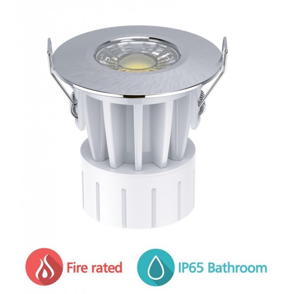 Foco Downlight empotrar LED redondo 8W CCT Anti Fuego IP65